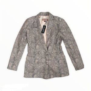 Blank NYC Anniversary Pink Snake Skin Blazer